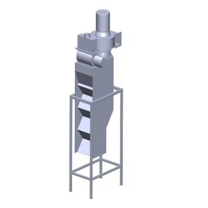 Separador de aire en la máquina de reciclaje plástica