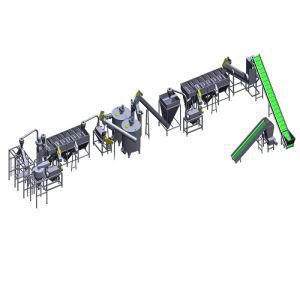 HDPE máquina de reciclaje de plástico para HDPE escamas de lavado de la línea