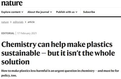 La química puede ayudar a que los plásticos sean sostenibles, pero no es la s...